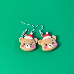 Christmas 🎄 Teddy Bear Earrings